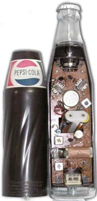 Radio transistor "Pepsi Cola"
Vista interna dei componenti
