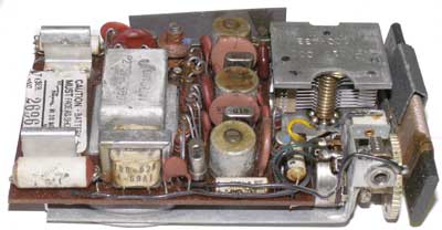 Texas Instrument/I.D.E.A. (USA); Mod.: Regency TR-1; (1954).
TR 1 G, vista del telaio.

